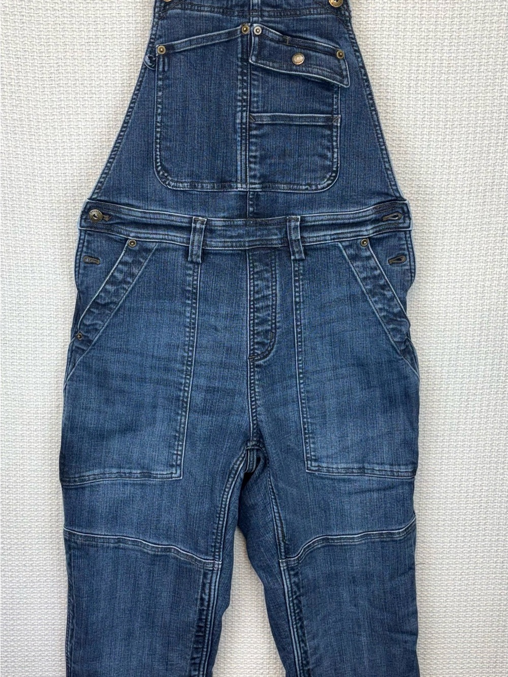 DULUTH Trading Double Flex Denim Bib Overalls Women's XS Regular Blue Country